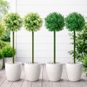 Ver imagem 1 de Buchos Buchinho Verde Jardim Planta Artificial 80cm Kit 4pçs