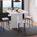 Ver imagem 1 de Conjunto Mesa e 4 Bancos Estofados Verona