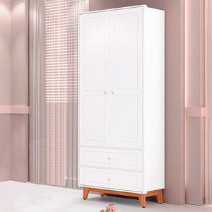 Guarda Roupas Infantil 2 Portas e 2 Gavetas Tuboarte Kevin 100% em Mdf