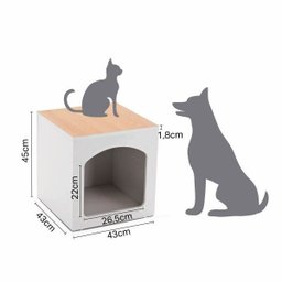 Mesa de Cabeceira Pet Tamanduá CabeCasa MadeiraOriginals - 4