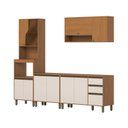 Ver imagem 3 de Cozinha Completa Modulada 5 Peças com Tampo Cinamomo Off White Venaly