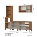 Ver imagem 4 de Cozinha Completa Modulada 5 Peças com Tampo Cinamomo Off White Venaly