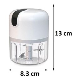 Mini Processador Triturador Alimentos Elétrico Potente Usb - 3
