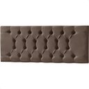 Ver imagem 2 de Cabeceira Painel Estofada Arezzo Suede Marrom Casal 1,40m para Cama Box - Arkell