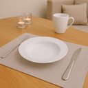 Ver imagem 2 de Jogo 6 Pratos Fundos de Jantar em Porcelana 23cm Branco Vibr