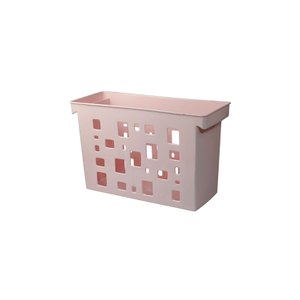 Caixa Arquivo Dello Color Vazado Rosa 44x18x27cm