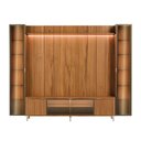 Ver imagem 4 de Estante para TV até 85 Polegadas com 2 Cristaleiras Vidro Reflecta 100% MDF com LED Lincoln Float