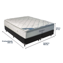 Ver imagem 3 de Cama Box e Colchão Freedom Molas Ensacadas King Ortobom: Preto
