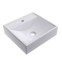 Ver imagem 1 de Balcão Gabinete Suspenso Armário Com Cuba 80 cm 1 Porta 1 Nicho Lateral Para Banheiro Branco