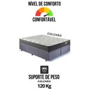 Ver mais imagens de Base Box Baú Bipartido Casal 138x188 Suede com Colchão Adapto Molas Ensacadas