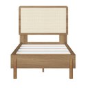 Ver imagem 1 de Cama de Solteiro 102cm com Cabeceira em Palhinha Oslo Artesano