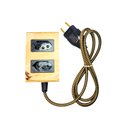 Ver imagem 1 de Extensão Madeira Régua Elétrica 2 Tomadas Preta