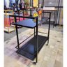 Carrinho para Bebidas Alça Dupla Estilo Industrial com Prateleiras em Mdf Preto - 4