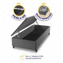 Ver imagem 5 de Conjunto Box Baú Cinza Durban Cinza Espuma D28 Solteiro 88x188x64 - King House
