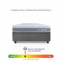 Ver imagem 4 de Conjunto Box Baú Cinza Durban Cinza Espuma D28 Solteiro 88x188x64 - King House