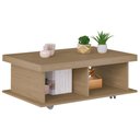 Ver imagem 2 de Mesa de Centro 90cm para Sala Tamburato 50mm Kael Carvalho A09 - Mpozenato
