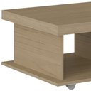 Ver imagem 7 de Mesa de Centro 90cm para Sala Tamburato 50mm Kael Carvalho A09 - Mpozenato