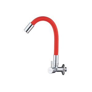 Torneira Vermelha Cozinha Parede Gourmet Flexível Luxo Civitt