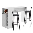 Ver imagem 2 de Kit Bancada Gourmet Multiuso para Cozinha com 2 Banquetas Alta
