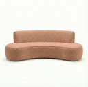Ver imagem 3 de Sofá Orgânico Mônaco Dekorien Bouclé Terracota 180cm