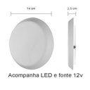 Ver imagem 5 de Arandela Parede Lua 14cm Led 5w - Branca - Branco Quente