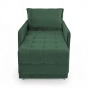 Ver imagem 5 de Poltrona Cama Reclinável Retrátil Viena Veludo Verde Escuro - Loja Sheep