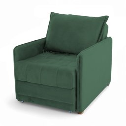 Poltrona Cama Reclinável Retrátil Viena Veludo Verde Escuro - Loja Sheep - 3