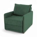 Ver imagem 3 de Poltrona Cama Reclinável Retrátil Viena Veludo Verde Escuro - Loja Sheep