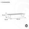 Base Suporte para Monitor Modelo Industrial Criare Canela - 7