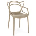 Ver imagem 4 de Kit 2 Cadeiras de Jantar Allegra Prática Empilhável - Nude