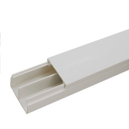 Kit 3 Canaleta Branca 2 Divisórias Cabos Fita Dupla Face 1m - 3