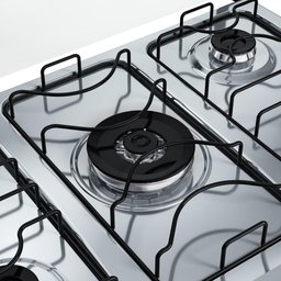 Fogão Dako 5 Bocas Mesa Inox Tripla Chama Supreme Titanium Bivolt - 4