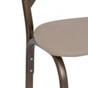 Ver imagem 7 de Conjunto de Mesa Tampo em Vidro com 4 Cadeiras Karina Bege/Bronze/Linho