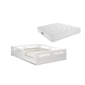 Cama Casal Montessoriana Estrutura Reforçada com Colchão 138x188