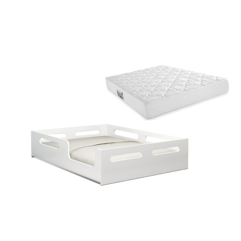 Cama Casal Montessoriana Estrutura Reforçada com Colchão 138x188
