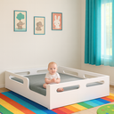 Ver imagem 2 de Cama Casal Montessoriana Estrutura Reforçada com Colchão 138x188
