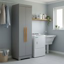Ver imagem 1 de Armário Lavanderia 2 Portas com Pés Aurora