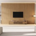 Ver imagem 2 de Rack Extensível Ripado com Painel TV 86 Polegadas Planejado 400x250cm Aruá CabeCasa MadeiraOriginals Marrom
