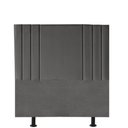 Ver imagem 2 de Cabeceira Estofada Grécia 100CM Solteiro Suede Cinza Escuro - D A DECOR