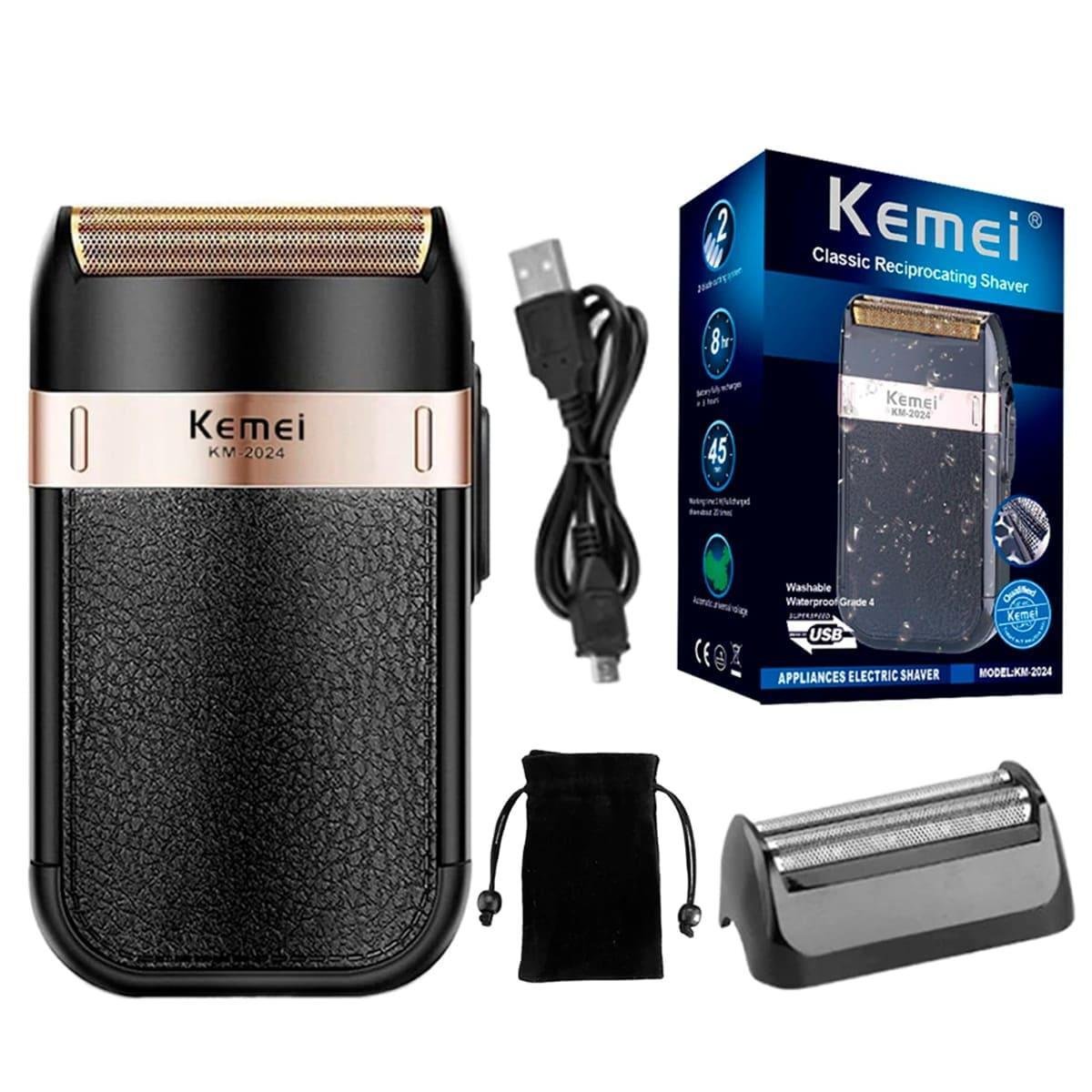 Shaver Kemei Barbeador Elétrico Masculino Km-2024 - 2