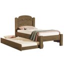 Ver imagem 2 de Cama de Solteiro com Auxiliar SuperSegura Reforçada Lais MDF: Castanho