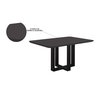 Mesa de Jantar Madeira Maciça Lisy com Tampo de Vidro Preto Stelar 120cm - 2