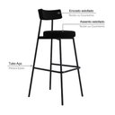 Ver imagem 3 de Banqueta Alta Stout Ae: 100 / Aa: 75cm C/02 Un. Bqst7510.2 Preto Preto