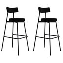 Ver imagem 1 de Banqueta Alta Stout Ae: 100 / Aa: 75cm C/02 Un. Bqst7510.2 Preto Preto