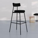Ver imagem 2 de Banqueta Alta Stout Ae: 100 / Aa: 75cm C/02 Un. Bqst7510.2 Preto Preto