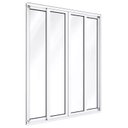 Ver imagem 1 de Porta de Sacada de Correr de Alumínio Branco 4 Folhas Cmc Classic-2.10 (a) X 2.00 (l)