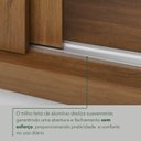 Ver mais imagens de Guarda-Roupa Casal com Espelho 3 Portas 4 Gavetas 100% MDF Ipanema Marrom/Cinamomo