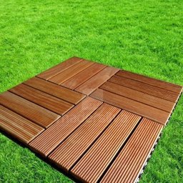 Deck de Madeira 30x30cm Antiderrapante com Base Plastica Madersilva  - 3