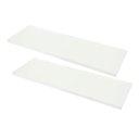 Ver imagem 1 de Kit Combo 2 Prateleiras Branca em Mdf 120x20 com Suporte