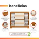Ver imagem 4 de Cômoda Sapateira 4 Gavetas 2 Portas Boston Albatroz